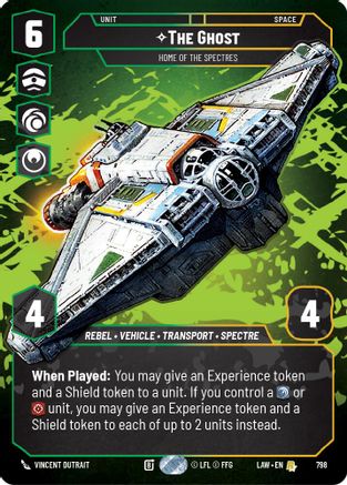 The Ghost - Home of the Spectres (Prestige) (798) [A Lawless Time] Star Wars: Unlimited Single Disney