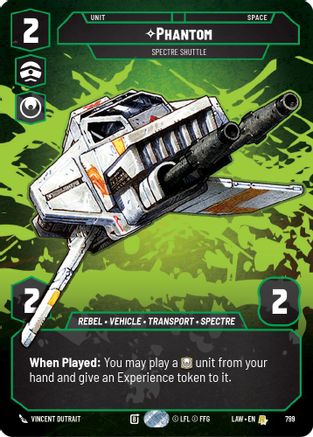 Phantom - Spectre Shuttle (Prestige) (799) [A Lawless Time] Star Wars: Unlimited Single Disney