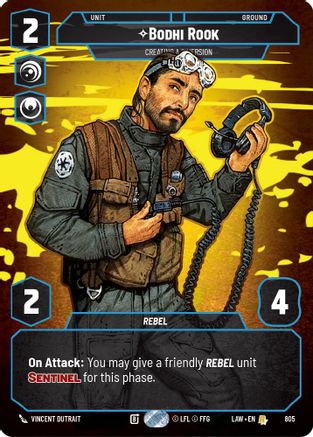Bodhi Rook - Creating a Diversion (Prestige) (805) [A Lawless Time] Star Wars: Unlimited Single Disney