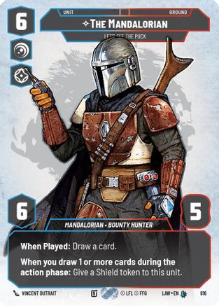 The Mandalorian - Let's See The Puck (Prestige) (816) [A Lawless Time] Star Wars: Unlimited Single Disney