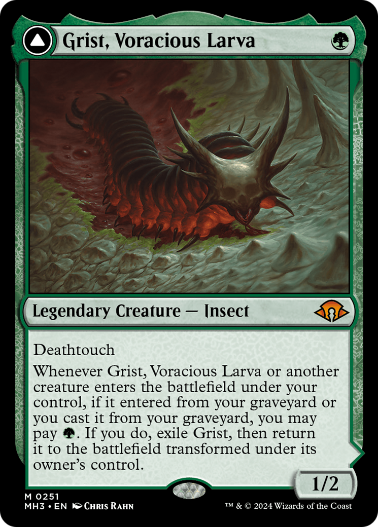 Grist, Voracious Larva (MH3-251) [Modern Horizons 3] Foil MTG Single Modern Horizons 3
