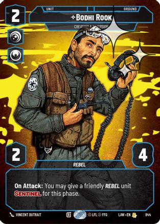 Bodhi Rook - Creating a Diversion (Prestige Foil) (844) [A Lawless Time] Foil Star Wars: Unlimited Single Disney