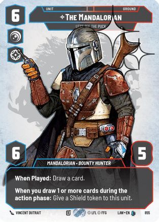 The Mandalorian - Let's See The Puck (Prestige Foil) (855) [A Lawless Time] Foil Star Wars: Unlimited Single Disney