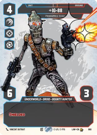 IG-88 - Programmed to Kill (Prestige Foil) (860) [A Lawless Time] Foil Star Wars: Unlimited Single Disney