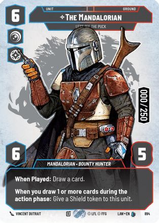 The Mandalorian - Let's See The Puck (Serialized) (894) [A Lawless Time] Foil Star Wars: Unlimited Single Disney