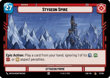 Stygeon Spire // Experience (27 // T02) [A Lawless Time] Star Wars: Unlimited Single Disney