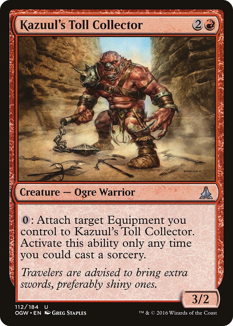 Kazuul's Toll Collector (OGW-112) [Oath of the Gatewatch] MTG Single Wizards of the Coast