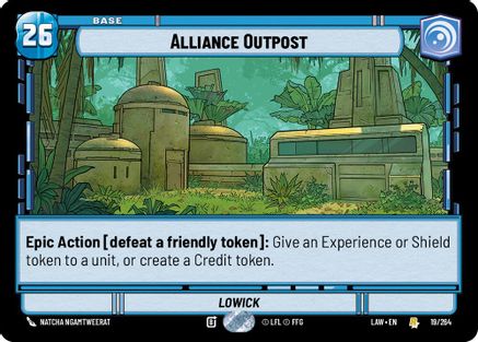 Alliance Outpost (19) [A Lawless Time] Star Wars: Unlimited Single Disney