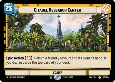 Citadel Research Center (29) [A Lawless Time] Star Wars: Unlimited Single Disney