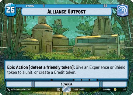 Alliance Outpost (Hyperspace) (283) [A Lawless Time] Star Wars: Unlimited Single Disney