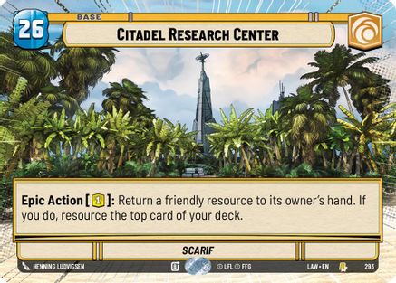 Citadel Research Center (Hyperspace) (293) [A Lawless Time] Star Wars: Unlimited Single Disney