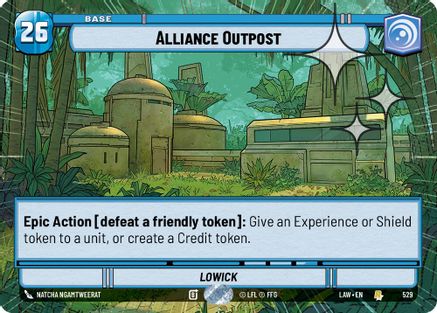 Alliance Outpost (Hyperspace Foil) (529) [A Lawless Time] Foil Star Wars: Unlimited Single Disney