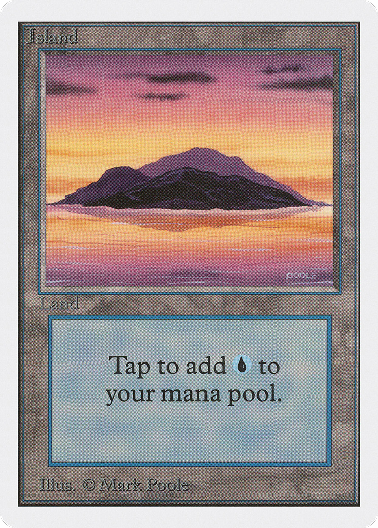 Island (2ED-291) [Oldschool] Unlimited Edition MTG Single Wizards of the Coast