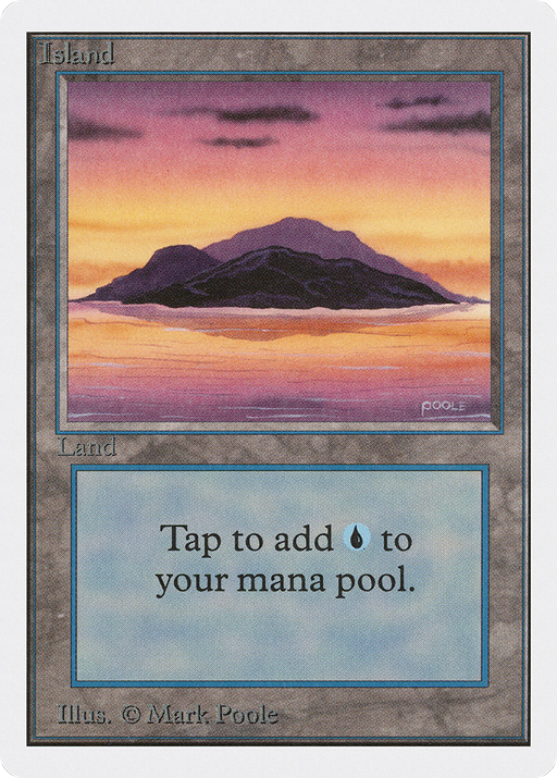Island (2ED-291) [Oldschool] Unlimited Edition MTG Single Wizards of the Coast