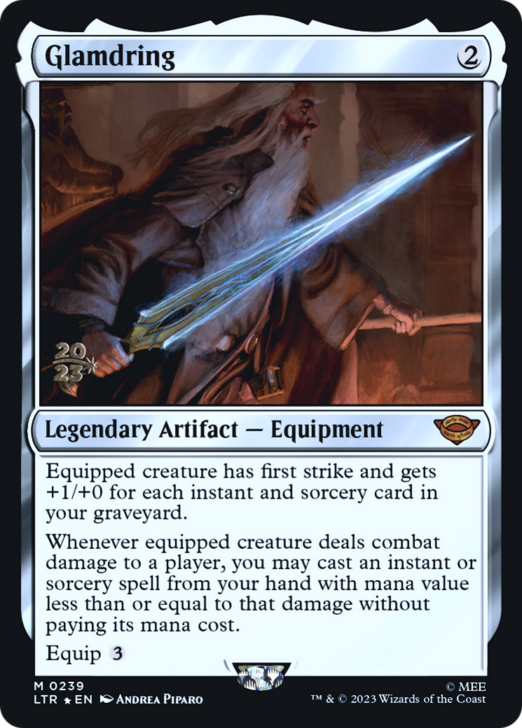 Glamdring (PRE-239) [Tales of Middle-earth Promos] Foil MTG Single Wizards of the Coast