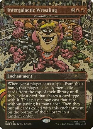 Intergalactic Wrestling - Possibility Storm (SLD-7073) [Secret Lair] Drop Series Foil MTG Single Wizards of the Coast