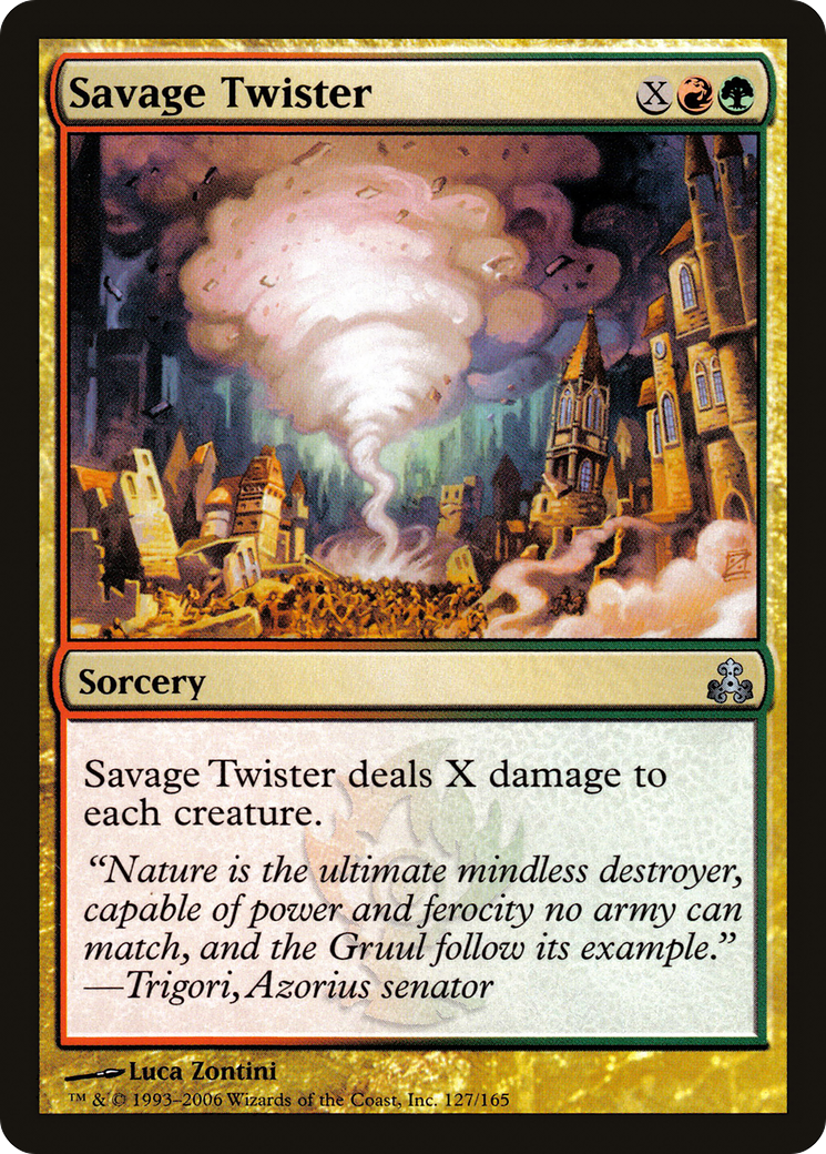 Savage Twister (GPT-127) [Guildpact] Foil MTG Single Wizards of the Coast