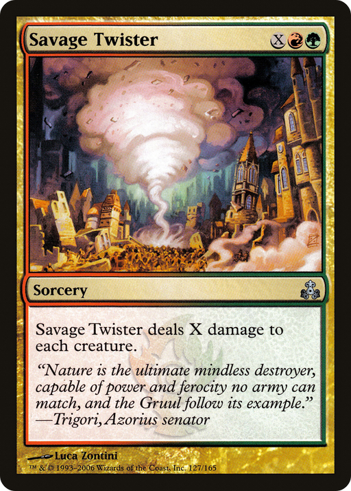 Savage Twister (GPT-127) [Guildpact] Foil MTG Single Wizards of the Coast