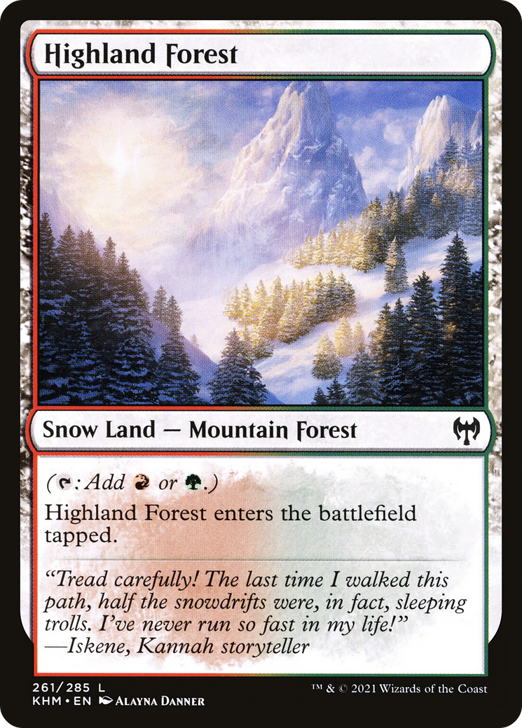 Highland Forest (KHM-261) [Kaldheim] MTG Single Wizards of the Coast