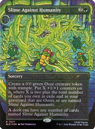 Slime Against Humanity (7077) (SLD-7077) [Secret Lair] Drop Series Foil MTG Single Wizards of the Coast