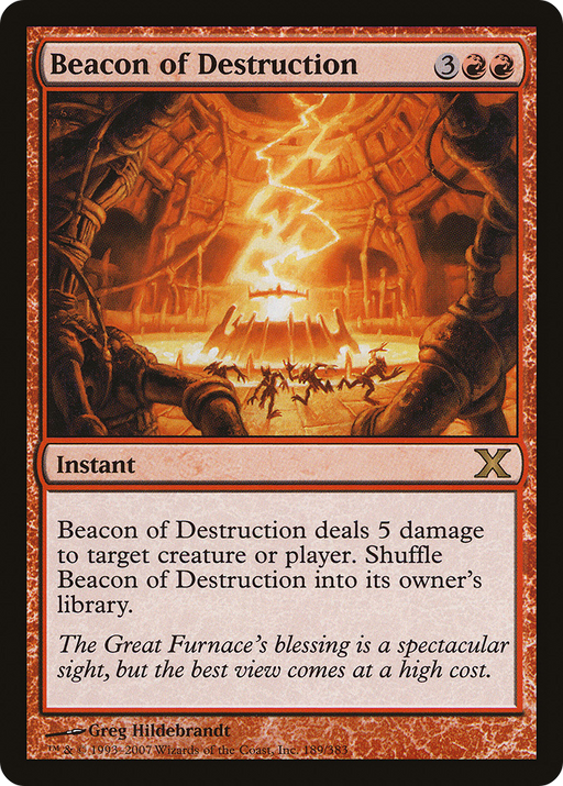 Beacon of Destruction (10E-189) [Tenth Edition] Foil MTG Single Wizards of the Coast