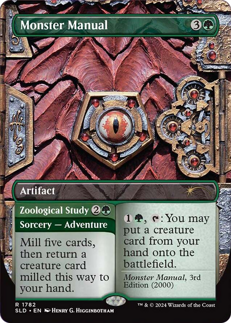 Monster Manual (SLD-1782) [Secret Lair] Drop (Borderless) MTG Single Wizards of the Coast