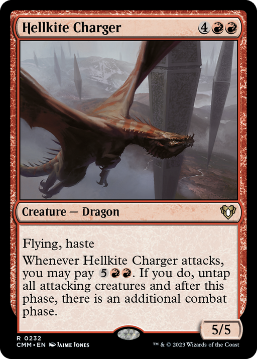 Hellkite Charger (CMM-232) [Commander Masters] MTG Single Wizards of the Coast