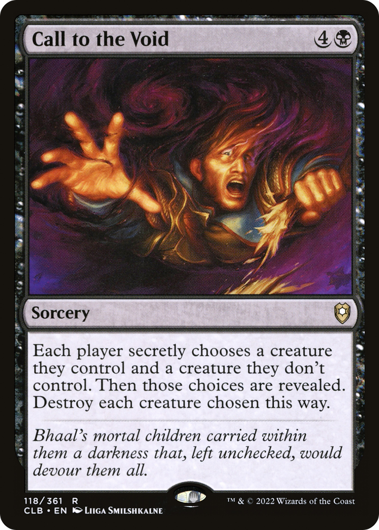 Call to the Void (CLB-118) [Commander Legends: Battle for Baldur's Gate] Foil MTG Single Wizards of the Coast