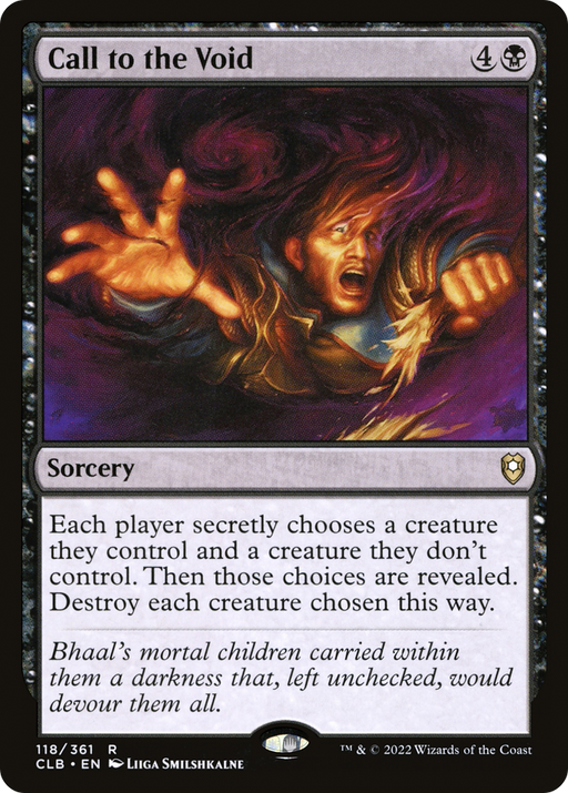 Call to the Void (CLB-118) [Commander Legends: Battle for Baldur's Gate] MTG Single Wizards of the Coast