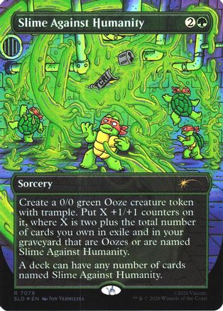 Slime Against Humanity (7078) (SLD-7078) [Secret Lair] Drop Series Foil MTG Single Wizards of the Coast