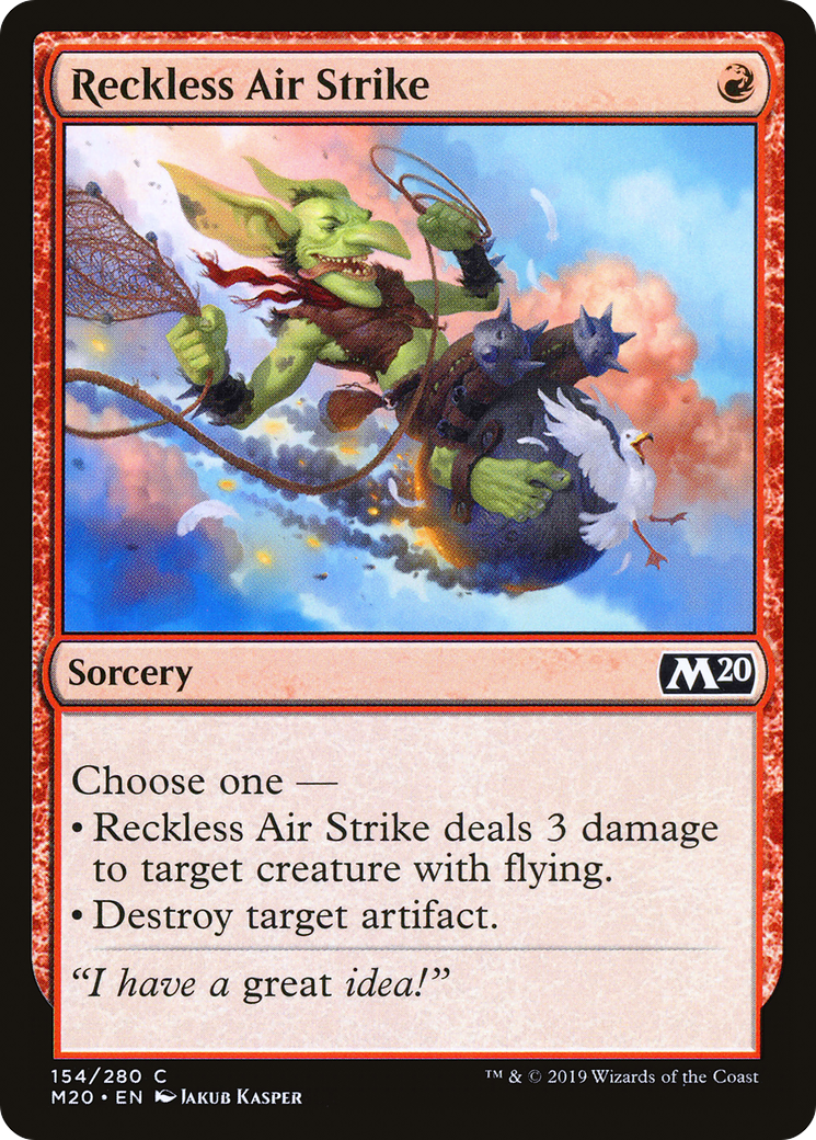 Reckless Air Strike (M20-154) [Core Set 2020] MTG Single Wizards of the Coast