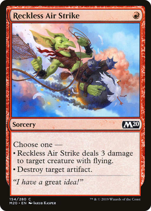 Reckless Air Strike (M20-154) [Core Set 2020] MTG Single Wizards of the Coast