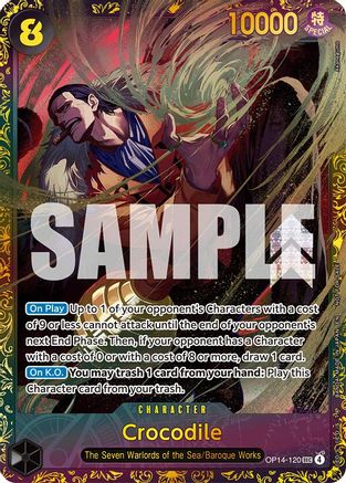 Crocodile - OP14-120 (CS26-27 Regionals Season 1) (OP14-120) [One Piece Promotion Cards] Foil One Piece Single Bandai