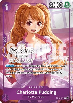 Charlotte Pudding (Regionals Finalist Card Set 26-27) (OP12-071) [One Piece Promotion Cards] Foil One Piece Single Bandai