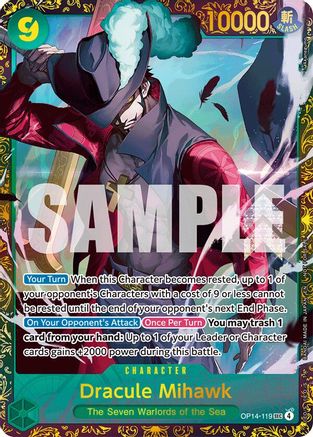 Dracule Mihawk - (CS 26-27 Regionals Season 1) (OP14-119) [One Piece Promotion Cards] Foil One Piece Single Bandai