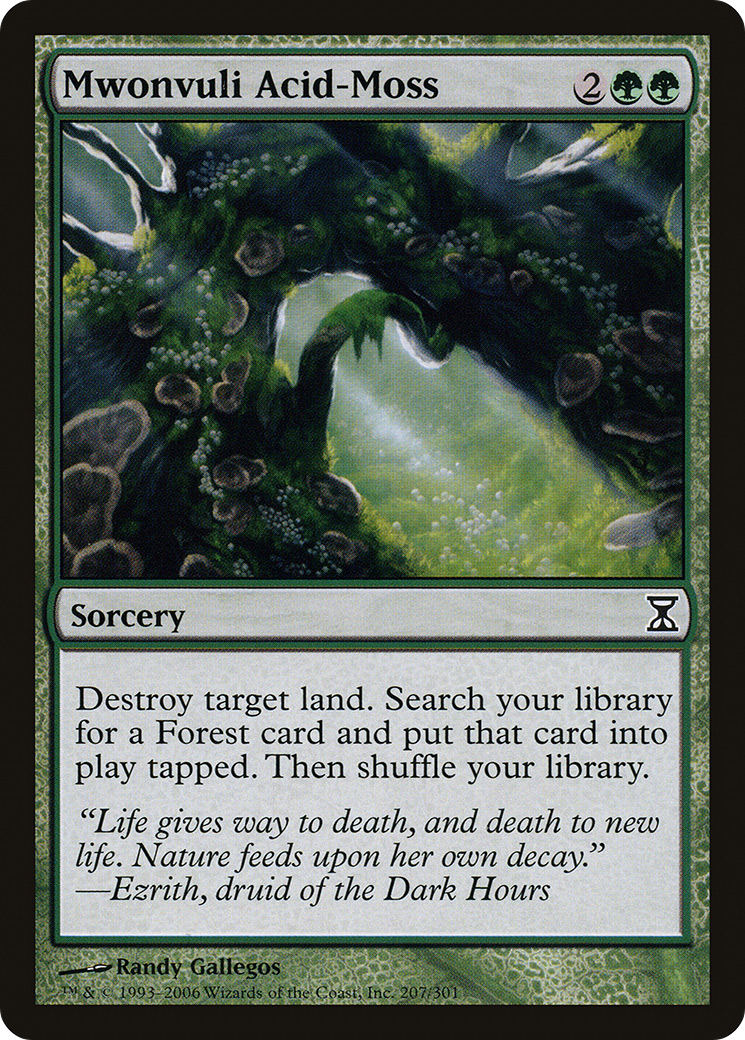 Mwonvuli Acid-Moss (TSP-207) [Time Spiral] Foil MTG Single Wizards of the Coast