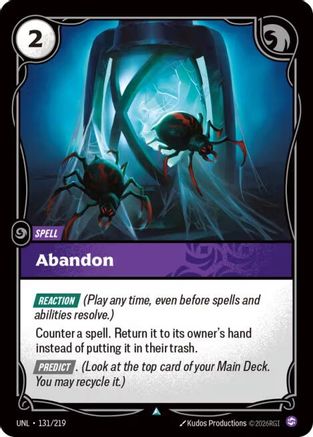 Abandon (131/219) [Unleashed] Riftbound Singles Riot Games