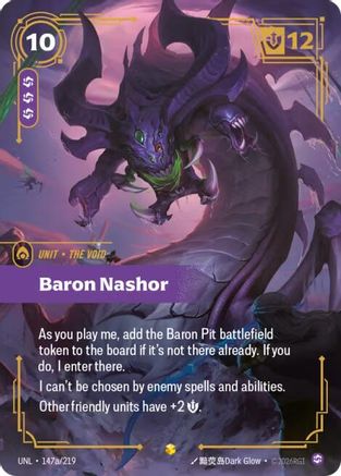 Baron Nashor (Alternate Art) (147a/219) [Unleashed] Foil Riftbound Singles Riot Games