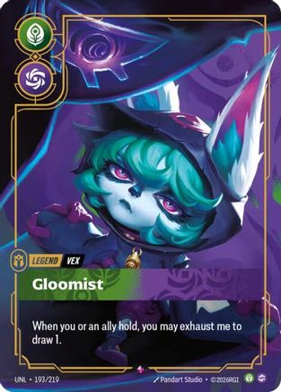 Vex - Gloomist (193/219) [Unleashed] Foil Riftbound Singles Riot Games