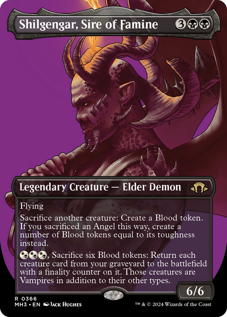 Shilgengar, Sire of Famine (MH3-366) [Modern Horizons 3] (Borderless) MTG Single Modern Horizons 3