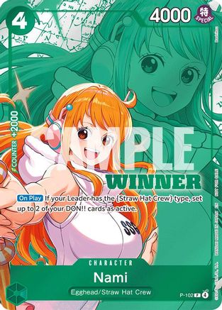 Nami (Winner Pack 2026 Vol. 2) (P-102) [One Piece Promotion Cards] Foil One Piece Single Bandai