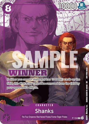 Shanks (Winner Pack 2026 Vol. 2) (P-104) [One Piece Promotion Cards] Foil One Piece Single Bandai