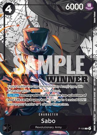Sabo (Winner Pack 2026 Vol. 2) (P-105) [One Piece Promotion Cards] Foil One Piece Single Bandai