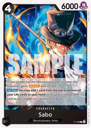 Sabo (Tournament Pack 2026 Vol. 2) (P-105) [One Piece Promotion Cards] One Piece Single Bandai