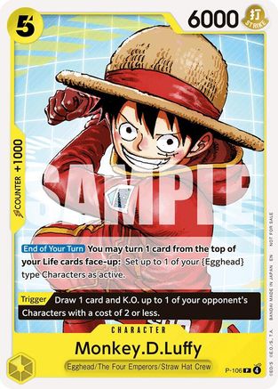 Monkey.D.Luffy (Tournament Pack 2026 Vol. 2) (P-106) [One Piece Promotion Cards] One Piece Single Bandai