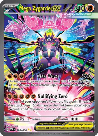 Mega Zygarde ex - 120/088 Holofoil [ME03 Perfect Order] Pokemon Single Pokémon