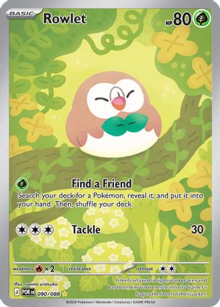 Rowlet - 090/088 Holofoil [ME03 Perfect Order] Pokemon Single Pokémon