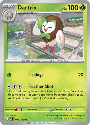 Dartrix (11) [ME03 Perfect Order] Pokemon Single Pokémon