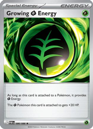 Growing Grass Energy (86) Holofoil [ME03 Perfect Order] Pokemon Single Pokémon