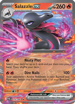 Salazzle ex - 016/088 Holofoil [ME03 Perfect Order] Pokemon Single Pokémon